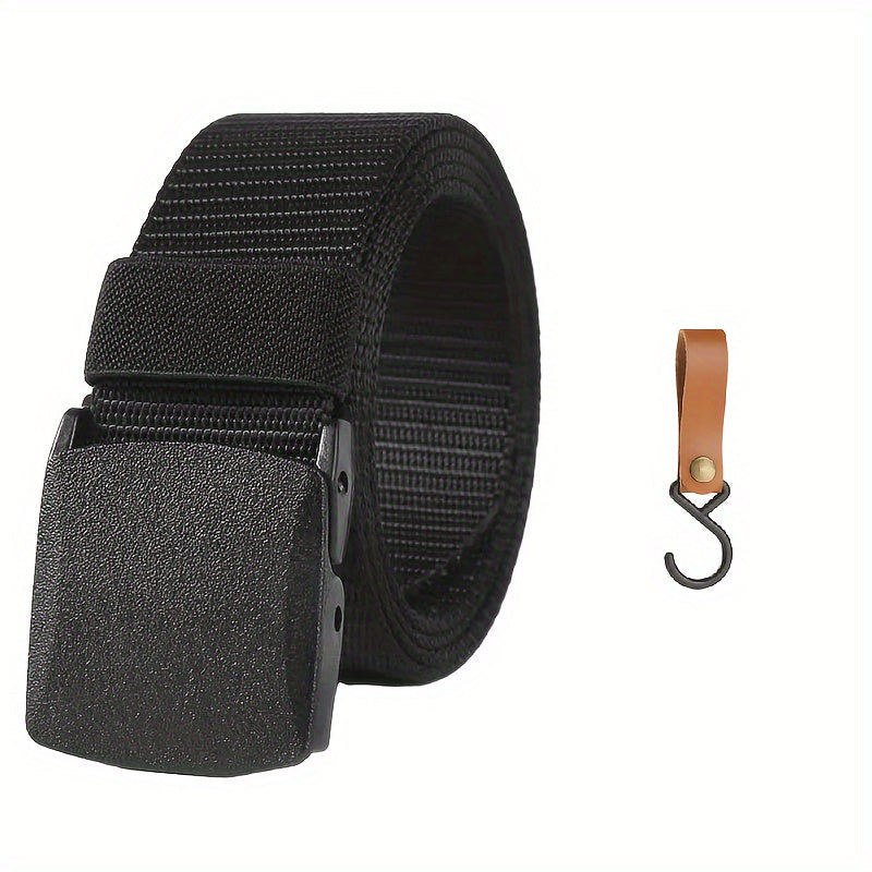 1pc Automatic Buckle Nylon Male Army Tactical Belt Mens Military Waist Canvas Belts, Ideal Choice For Gifts WardBoyzPROShop