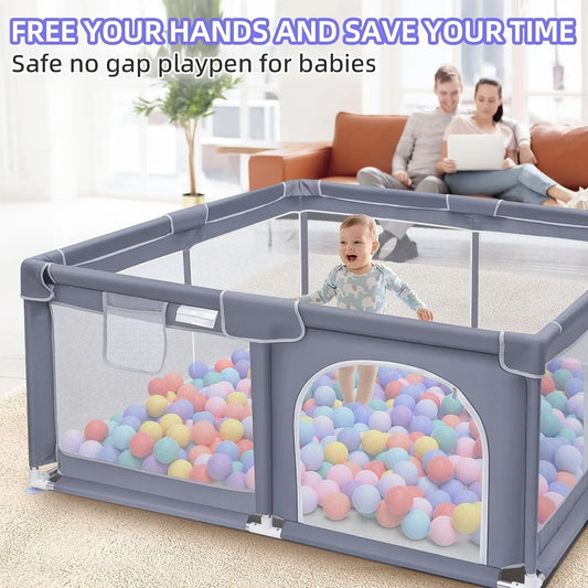 Secure Baby Gate Play Enclosure With Soft Breathable Mesh, Baby Activity/play Enclosure, Toddler Portable Baby Play Area, Indoor And Outdoor, Large Children's Activity Center WardBoyzPROShop