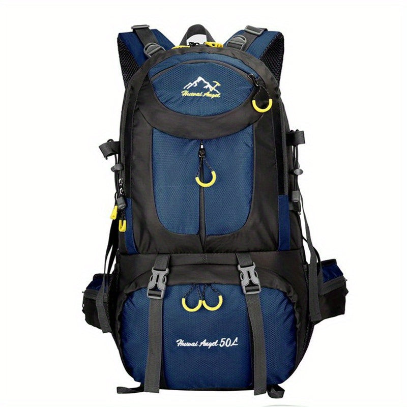 1pc 13.21gal Large Capacity Mountaineering Bag, Waterproof Hiking Backpack For Men Women, Suitable For Outdoor Travel Climbing Camping - WardBoyzPROShop