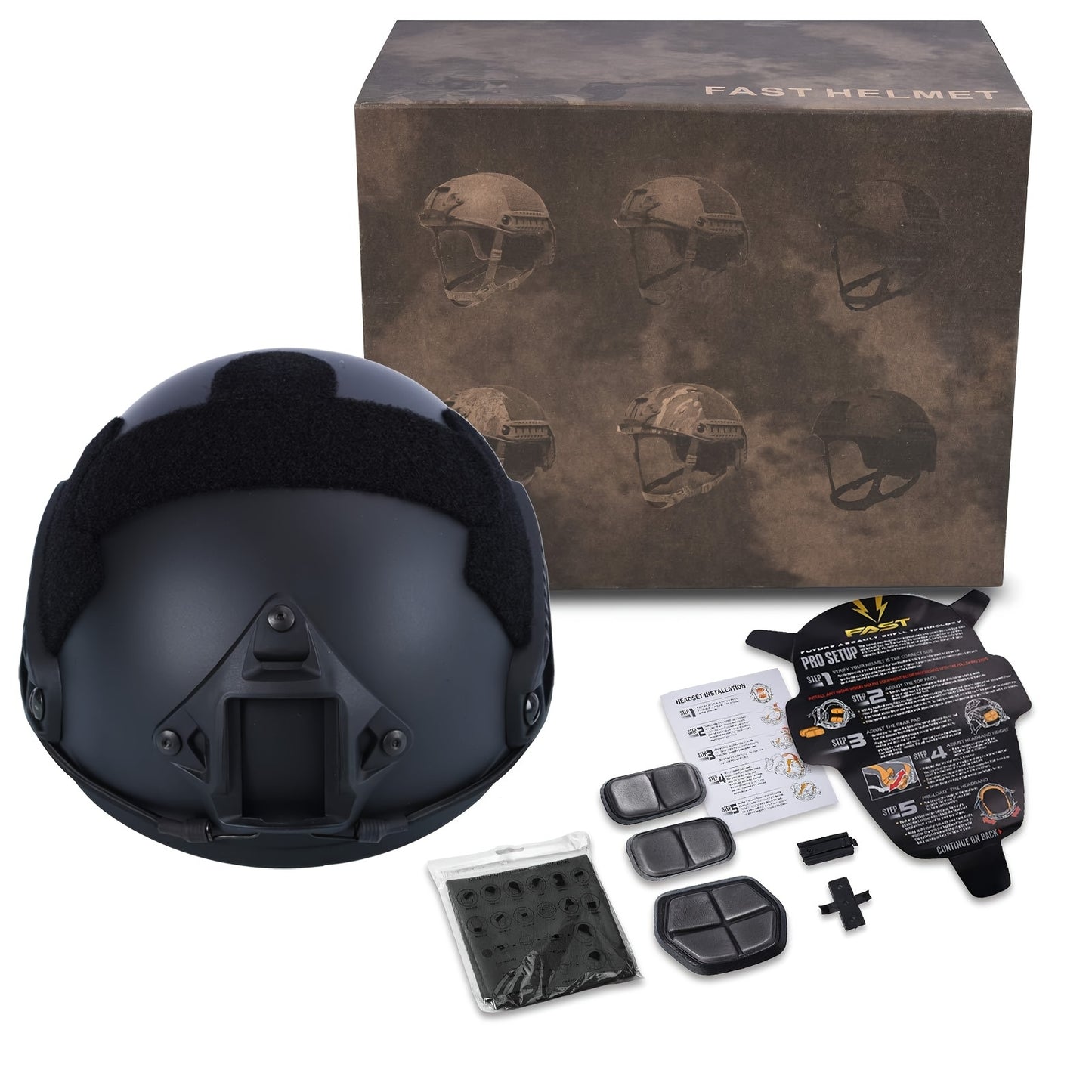 Elite Tactical Helmet - Durable ABS Construction, Explosion-Proof Design, Adjustable Knob for Secure Fit, Perfect for Airsoft, CS Paintball, Outdoor Activities and Dragon Boat Festival Celebrations - WardBoyzPROShop
