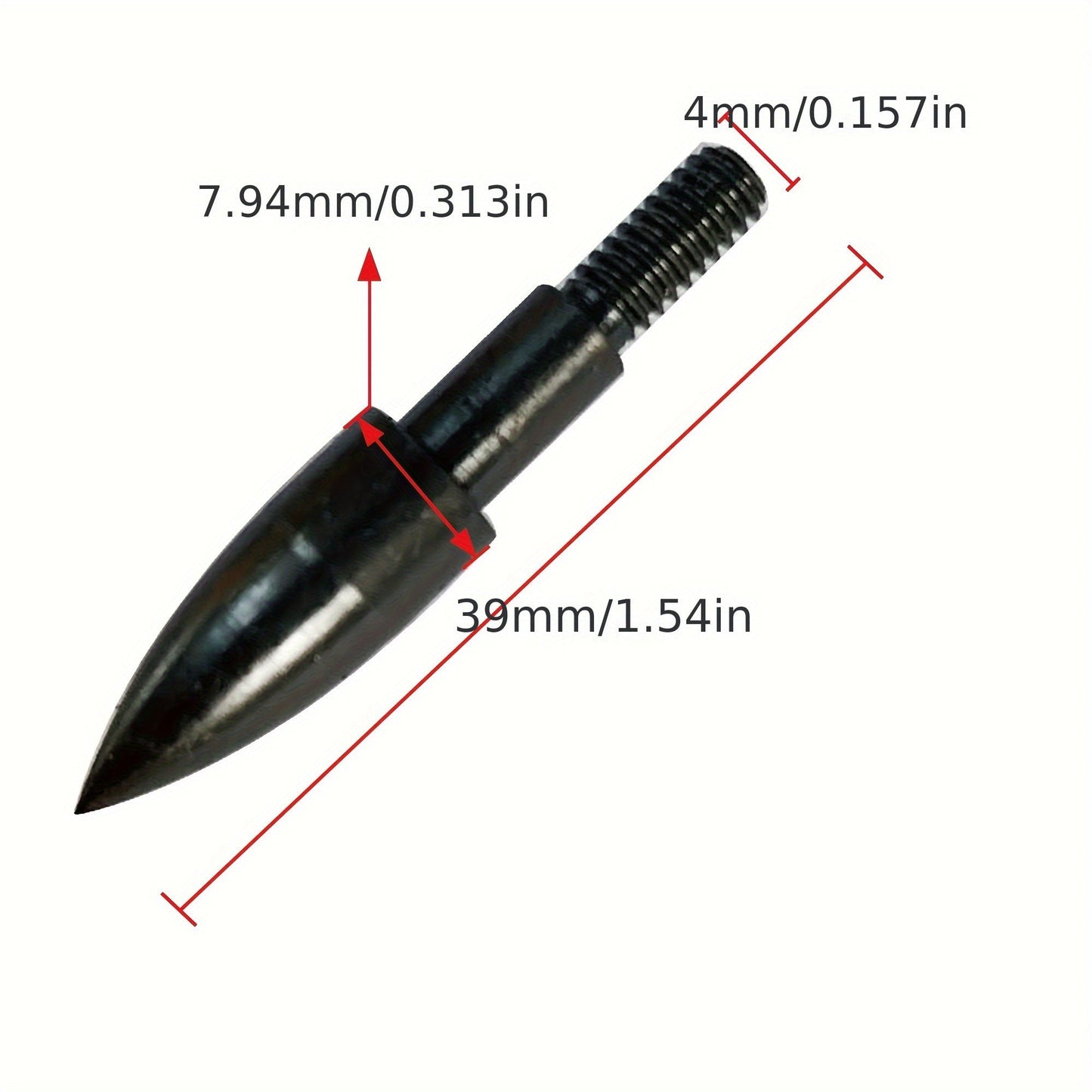 24pcs Archery Arrow Tips 100/125 Grain Field Tips 5/16 Inch Screw in Bullet Points, Archery Target Crossbow Practice Tip for Arrow Recurve Bow Compound Bow, Hunting Bow Arrow Target Practice WardBoyzPROShop