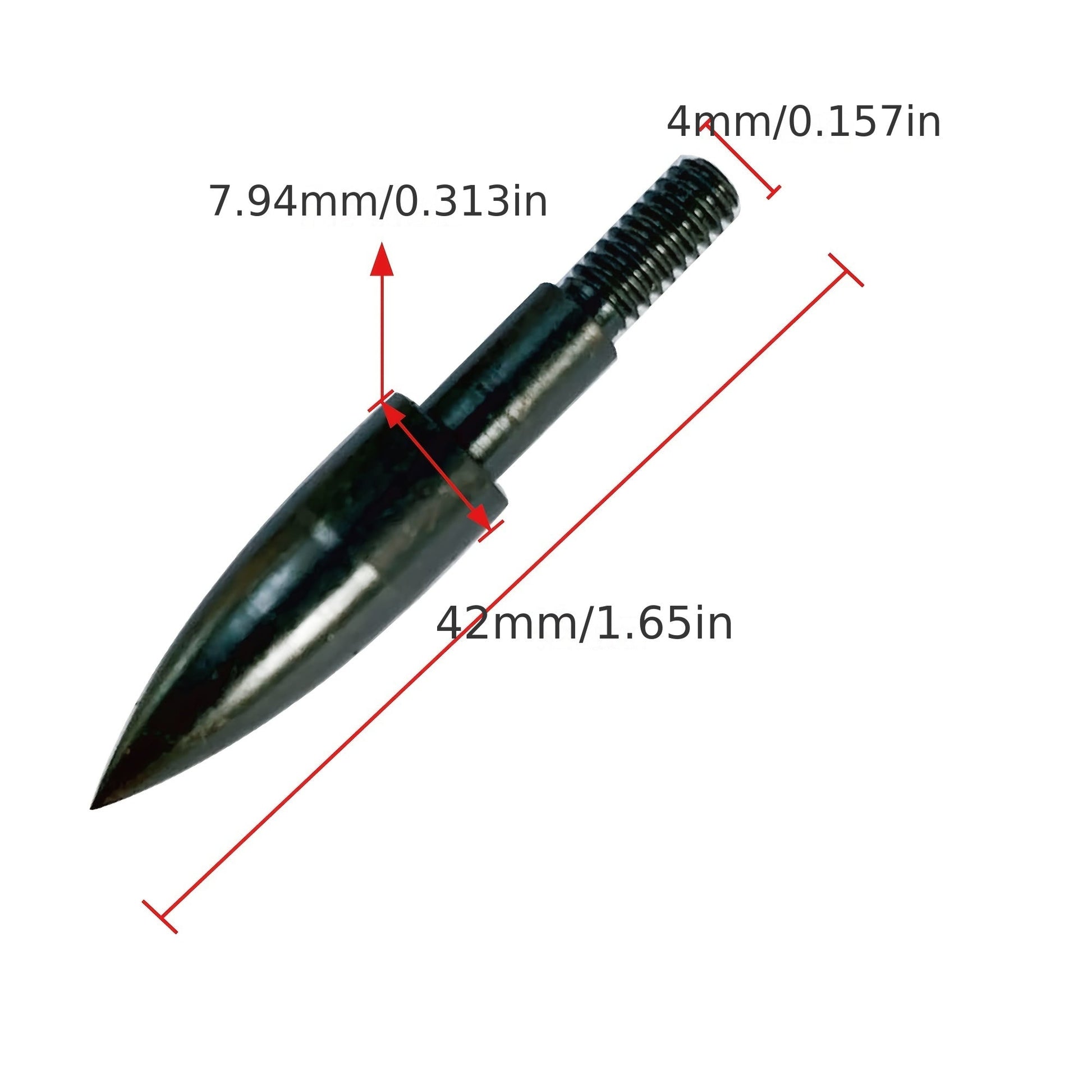 24pcs Archery Arrow Tips 100/125 Grain Field Tips 5/16 Inch Screw in Bullet Points, Archery Target Crossbow Practice Tip for Arrow Recurve Bow Compound Bow, Hunting Bow Arrow Target Practice WardBoyzPROShop