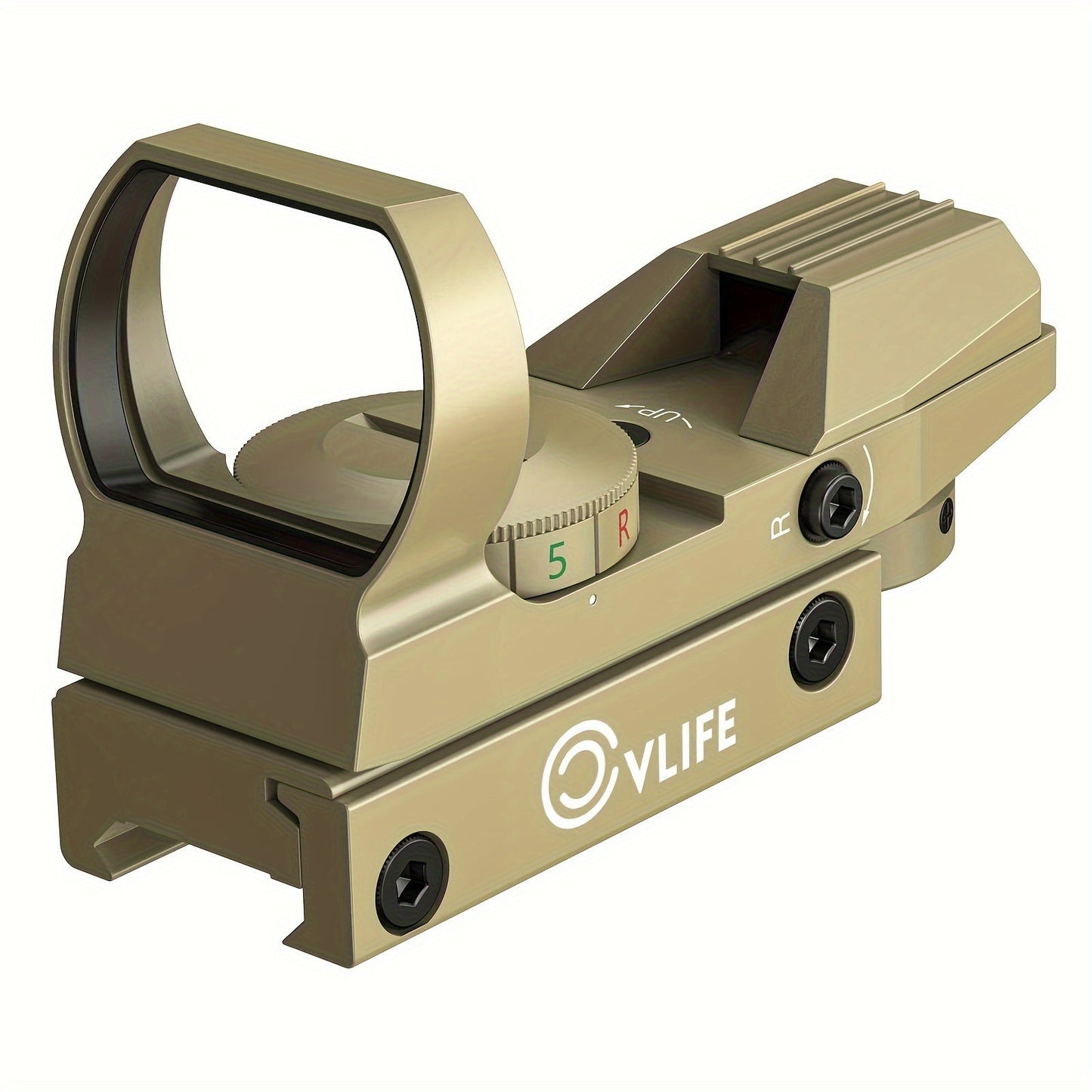 1X22X33 Red/Green Dot Gun Sight with 20mm Rail - Tactical Red Dot Sight, 4 Reticle Patterns, 5 Brightness Settings & Parallax Correction, Battery-Powered (Up to 36V), Compatible with Picatinny/Weaver Rails for Rifles, Pistols WardBoyzPROShop