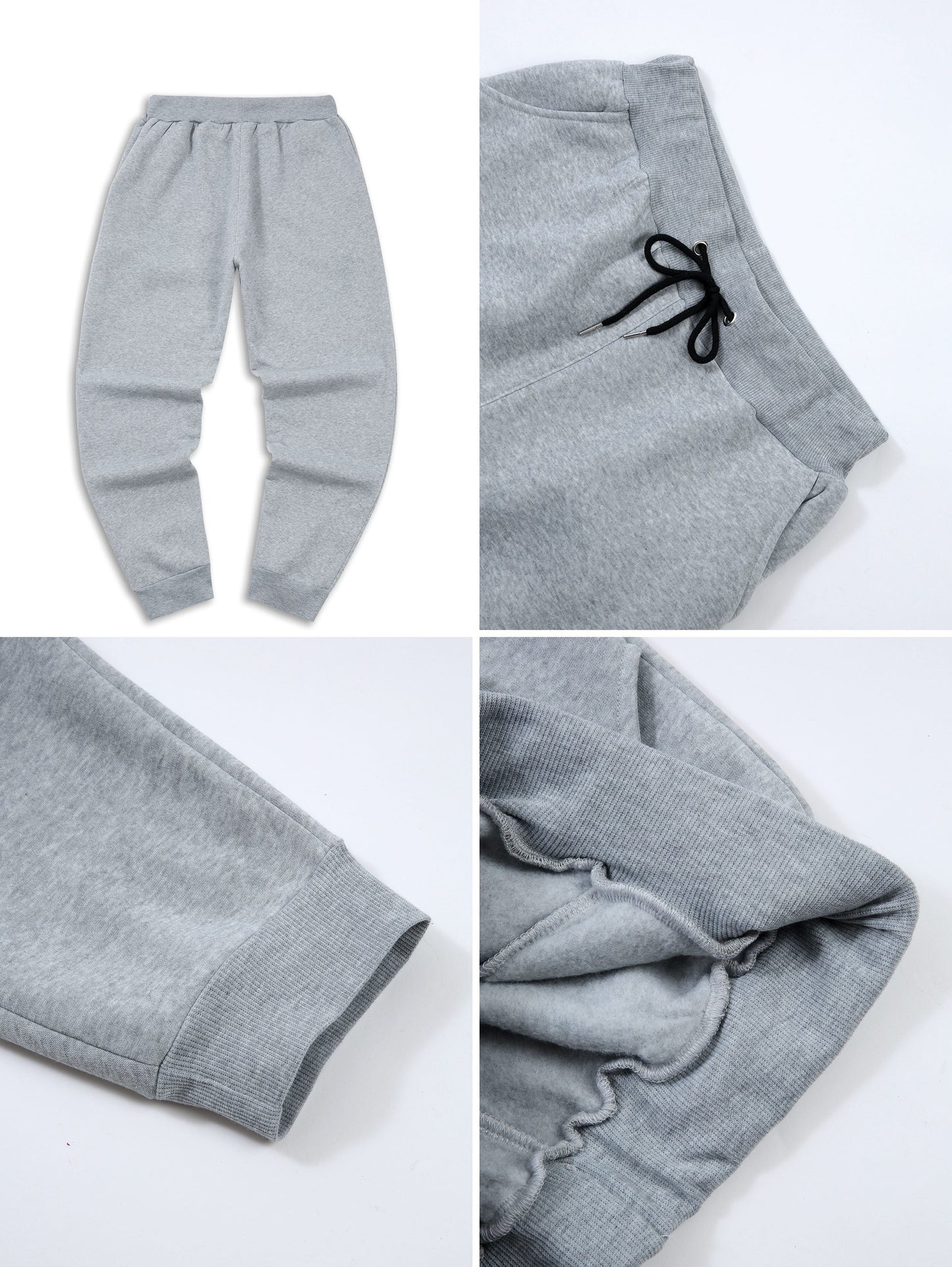 3pcs Men's Casual Jogger Sweatpants - Soft, Comfortable, Polyester Blend for Fall & Winter, Black/Navy/Gray WardBoyzPROShop