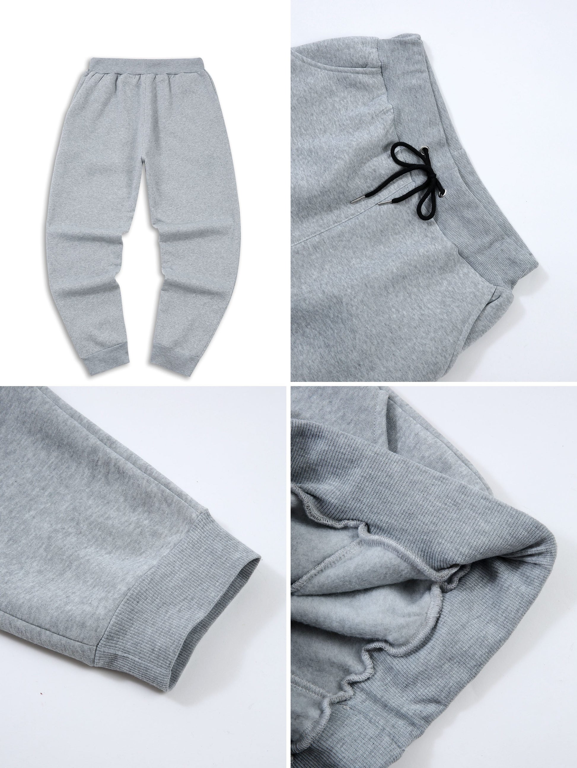 3pcs Men's Casual Jogger Sweatpants - Soft, Comfortable, Polyester Blend for Fall & Winter, Black/Navy/Gray WardBoyzPROShop