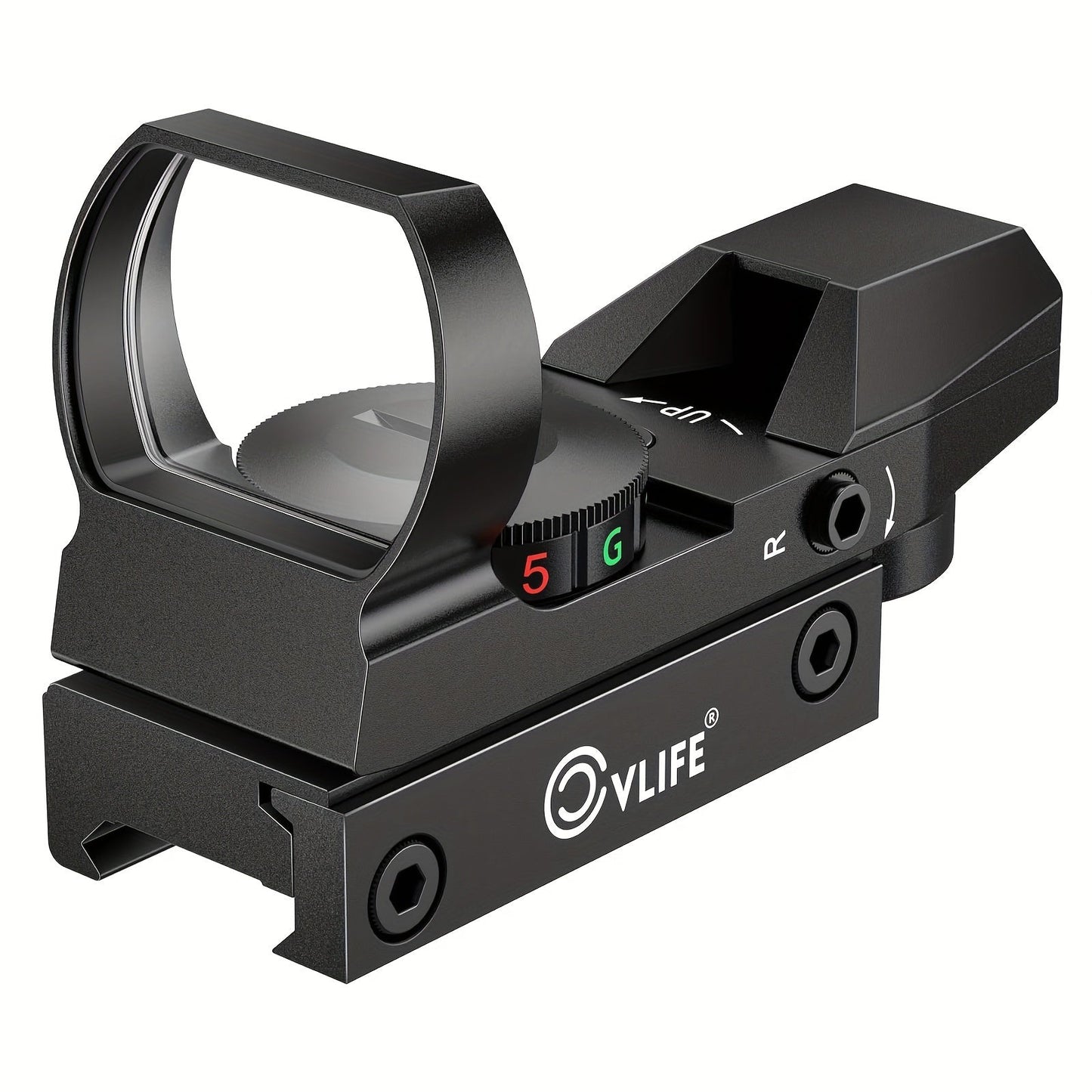 1X22X33 Red/Green Dot Gun Sight with 20mm Rail - Tactical Red Dot Sight, 4 Reticle Patterns, 5 Brightness Settings & Parallax Correction, Battery-Powered (Up to 36V), Compatible with Picatinny/Weaver Rails for Rifles, Pistols WardBoyzPROShop