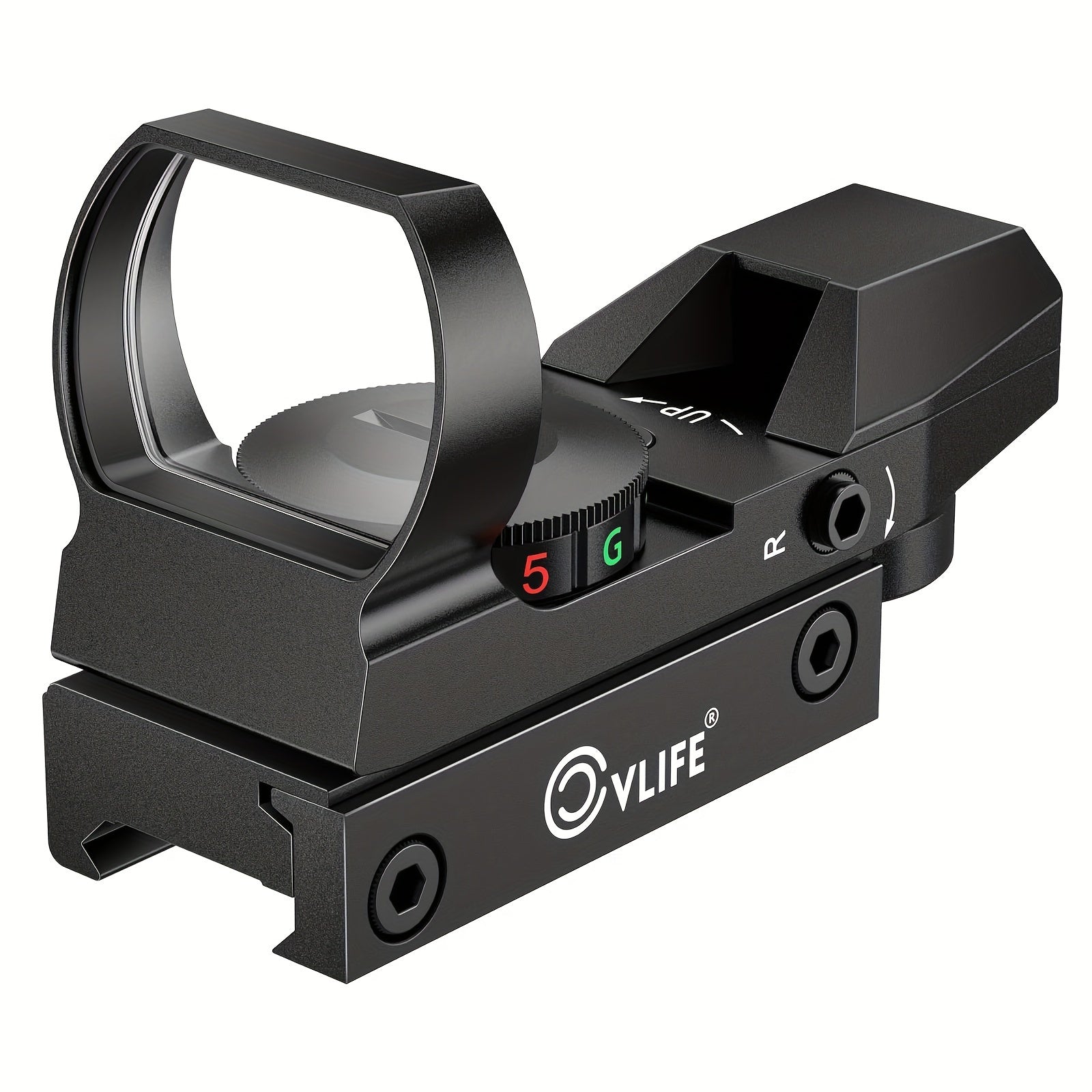 1X22X33 Red/Green Dot Gun Sight with 20mm Rail - Tactical Red Dot Sight, 4 Reticle Patterns, 5 Brightness Settings & Parallax Correction, Battery-Powered (Up to 36V), Compatible with Picatinny/Weaver Rails for Rifles, Pistols WardBoyzPROShop