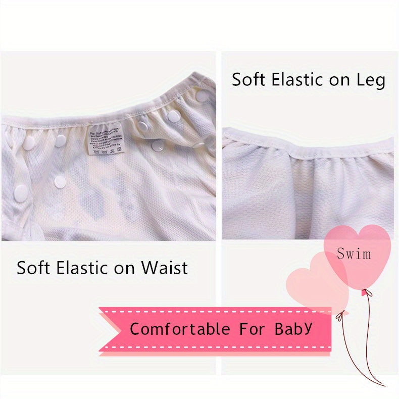 1pc Reusable Baby Swim Diaper, Adjustable Diaper Swim For Toddlers 9 Months - 3 Years Old, For Swimming Lessons Baby Girls, Boys, Natural Color Swim Diaper, Halloween, Thanksgiving And Christmas Gift WardBoyzPROShop