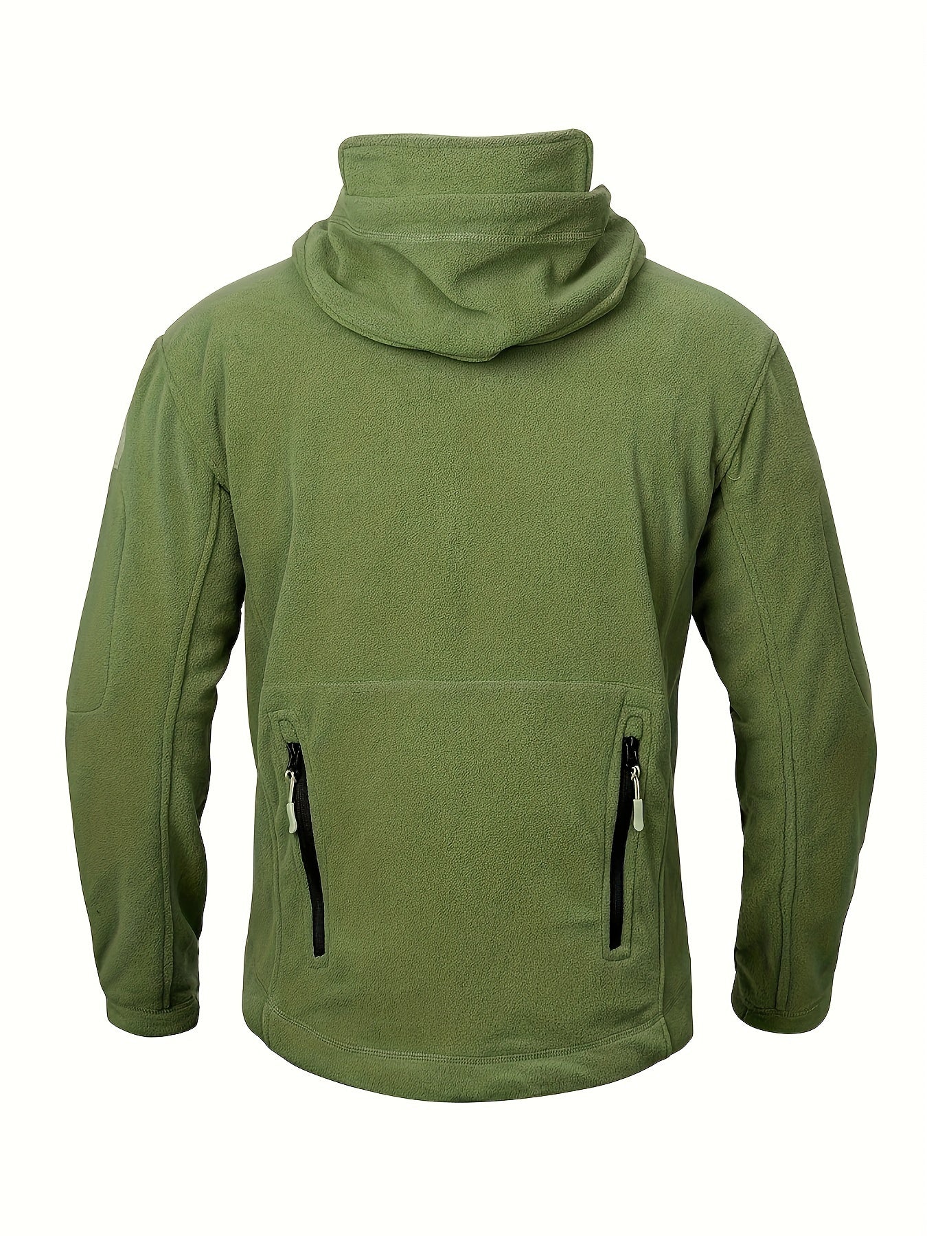 Men's Tactical Hoodie Fleece Jacket Winter Warm Full-Zip Military Army Outerwear Outdoor Sport Hooded Skiing Hunting Hiking Coat with 7 Zip Pockets WardBoyzPROShop