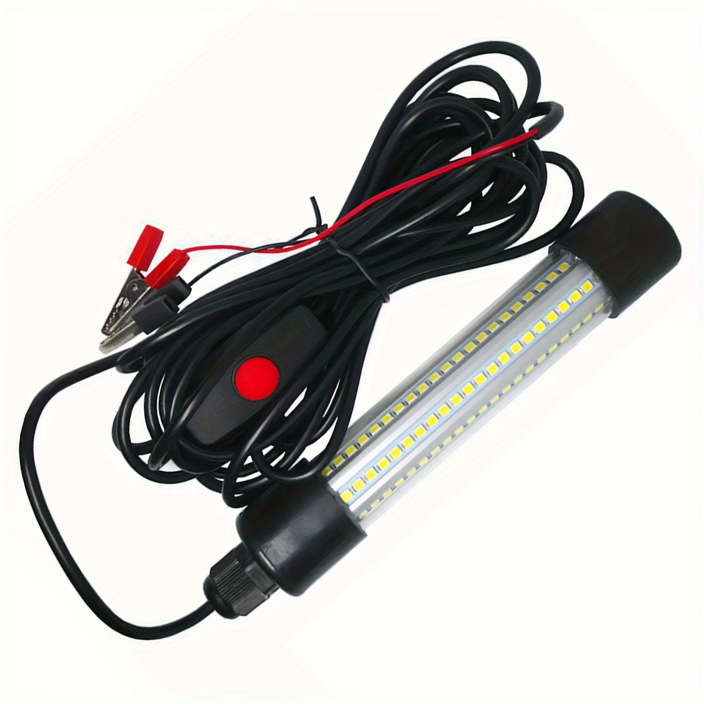 1200LM High-Powered LED Underwater Fishing Light Stick - Attracts Fish, Squid, and Prawns from 50-100m Distance - Battery Powered, Waterproof, and Durable PPS Material