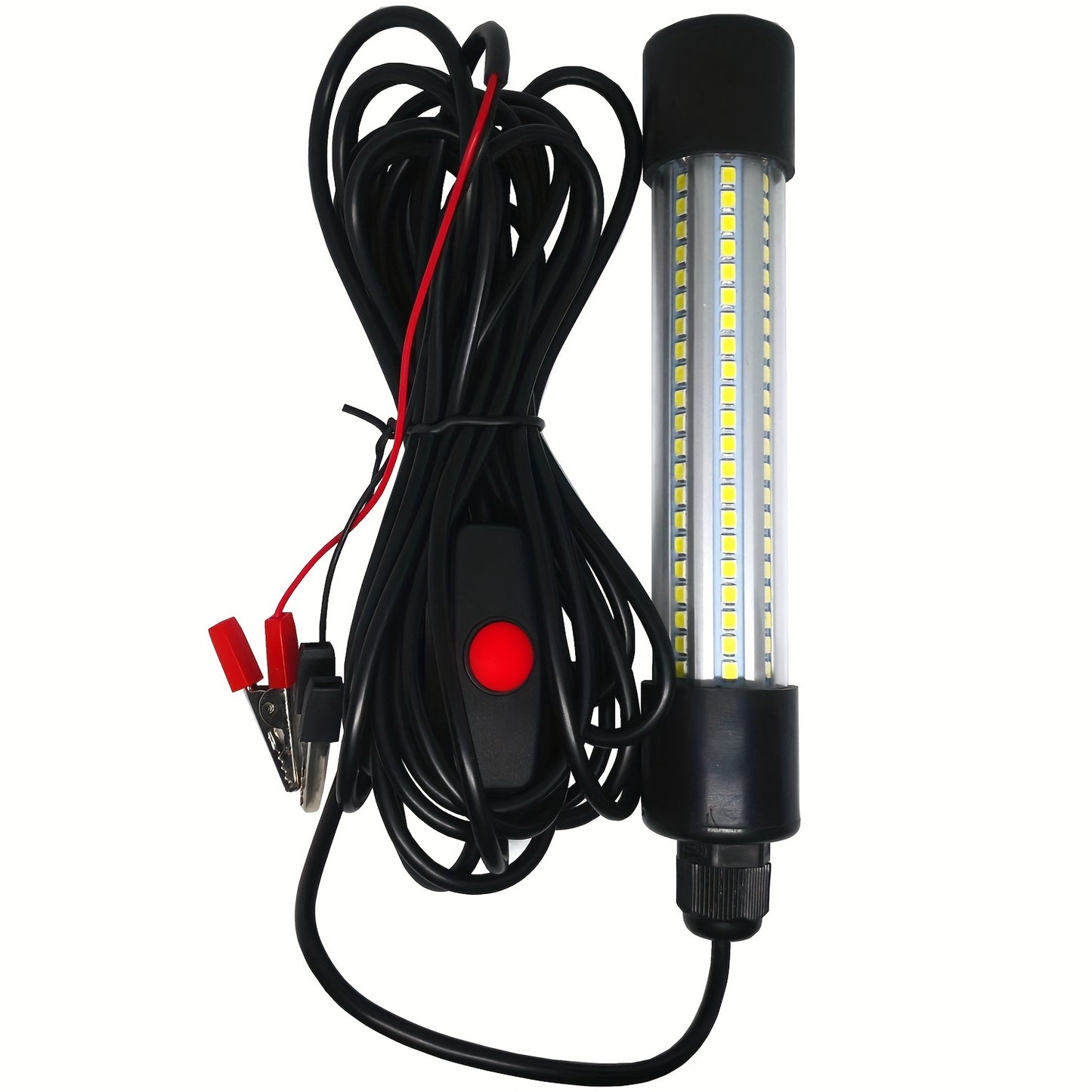 1200LM High-Powered LED Underwater Fishing Light Stick - Attracts Fish, Squid, and Prawns from 50-100m Distance - Battery Powered, Waterproof, and Durable PPS Material