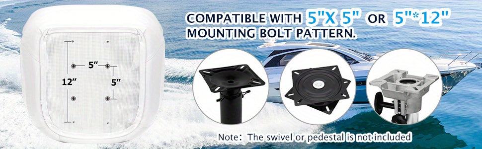 Pontoon Boat Seat, Captain Bucket Seat With Thickened Sponge Padding, Boat Captains Chairs, Fishing Boat Seats, Boat Bucket Seat for Fishing Boat, Sightseeing Boat, Speedboat, Canoe, 1-Piece WardBoyzPROShop