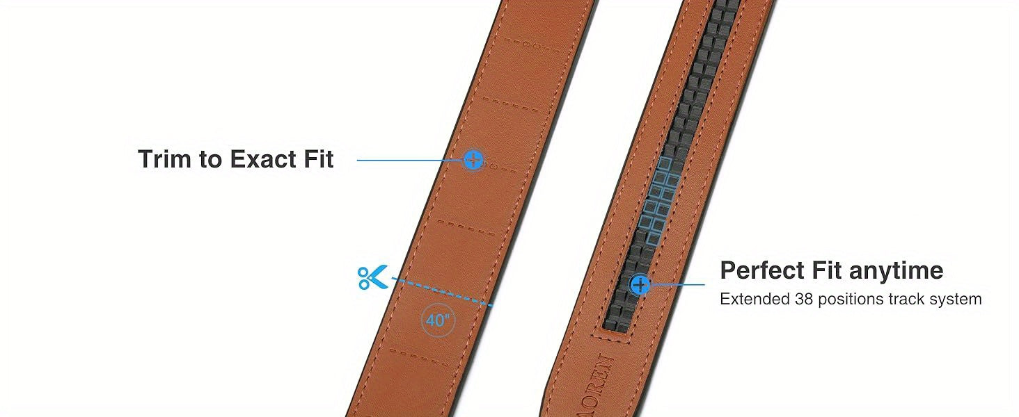 [2 Pack Leather Ratchet Belt] CHAOREN Mens Belts Leather Ratchet 2 Pack - Mens Dress Belt for Dress Pants (32mm) WardBoyzPROShop