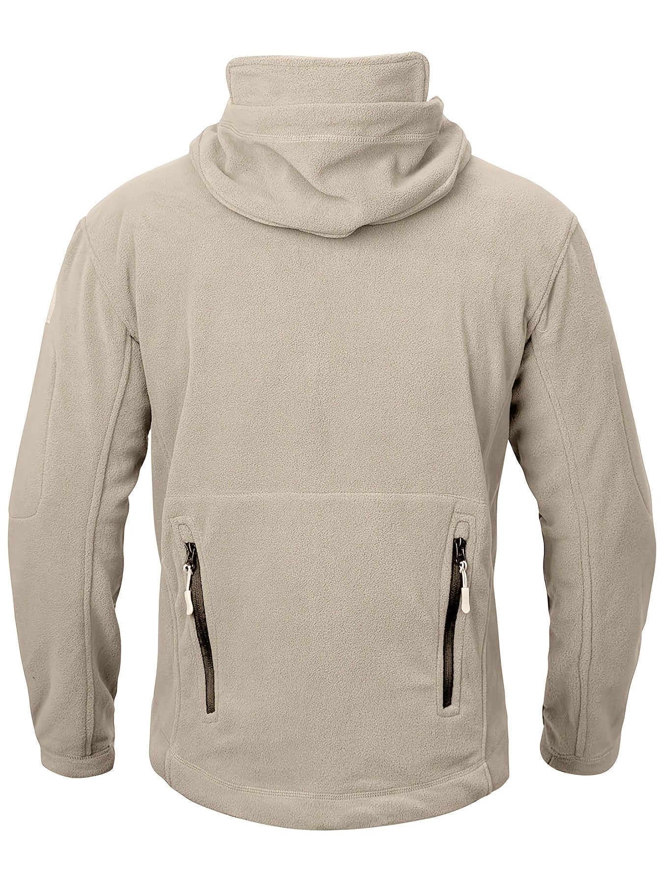 Men's Tactical Hoodie Fleece Jacket Winter Warm Full-Zip Military Army Outerwear Outdoor Sport Hooded Skiing Hunting Hiking Coat with 7 Zip Pockets WardBoyzPROShop