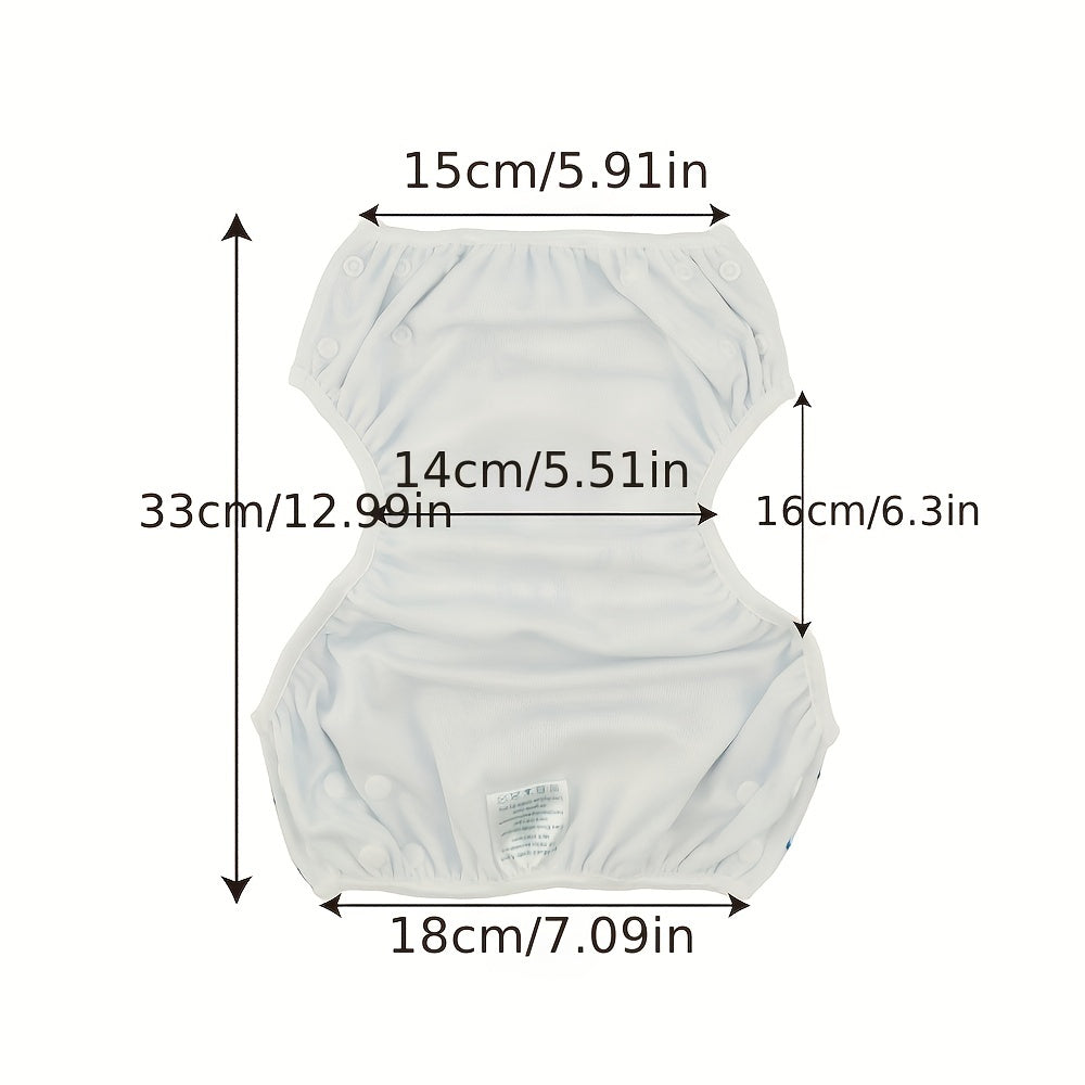 1pc Reusable Baby Swim Diaper, Adjustable Diaper Swim For Toddlers 9 Months - 3 Years Old, For Swimming Lessons Baby Girls, Boys, Natural Color Swim Diaper, Halloween, Thanksgiving And Christmas Gift WardBoyzPROShop