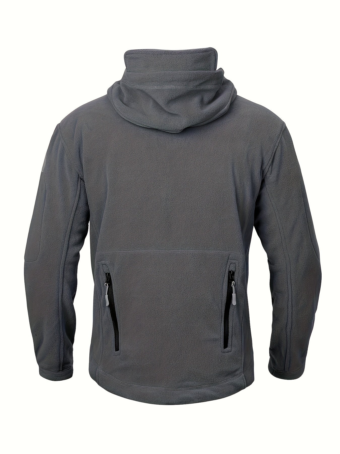 Men's Tactical Hoodie Fleece Jacket Winter Warm Full-Zip Military Army Outerwear Outdoor Sport Hooded Skiing Hunting Hiking Coat with 7 Zip Pockets WardBoyzPROShop