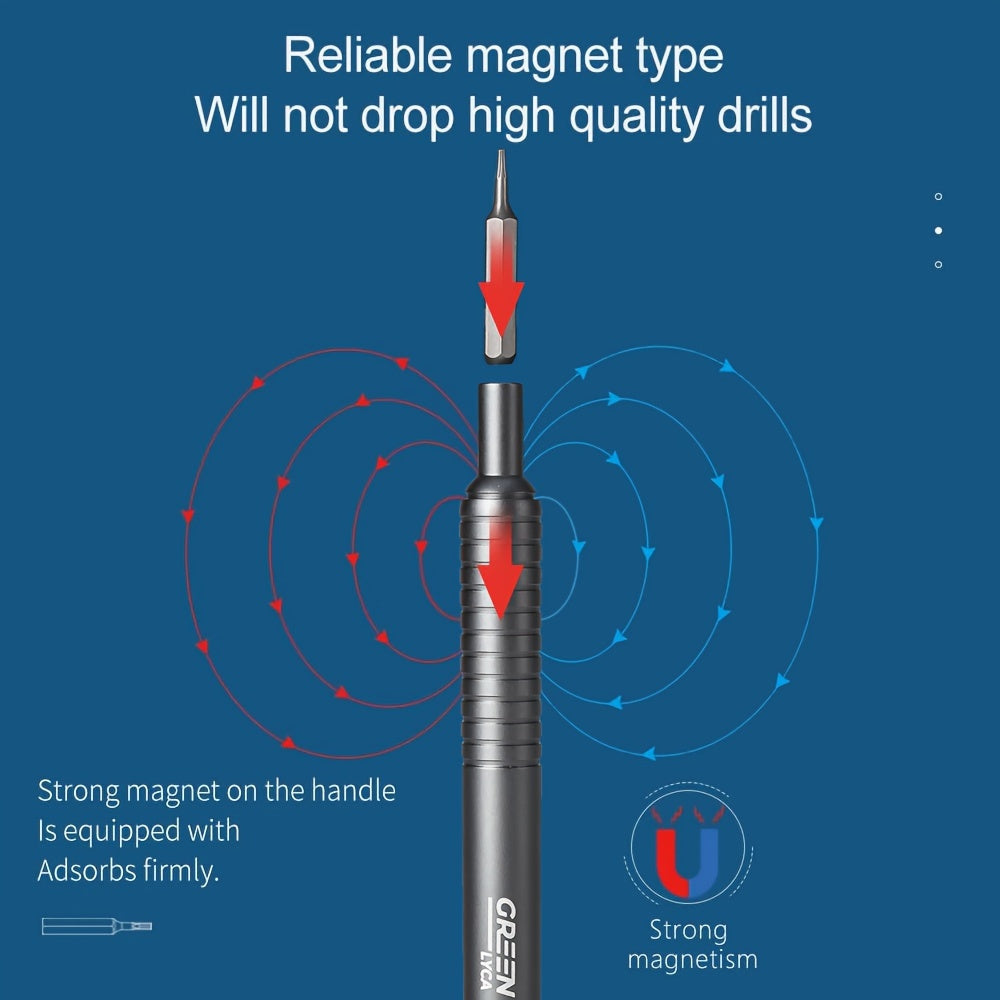 48-in-1 Precision Screwdriver Set - Professional Magnetic Driver Kit with 6-inch Metal Handle and Portable Aluminum Box - Ideal for Electronics, Watch, Drone, Gadget Repair and Maintenance WardBoyzPROShop