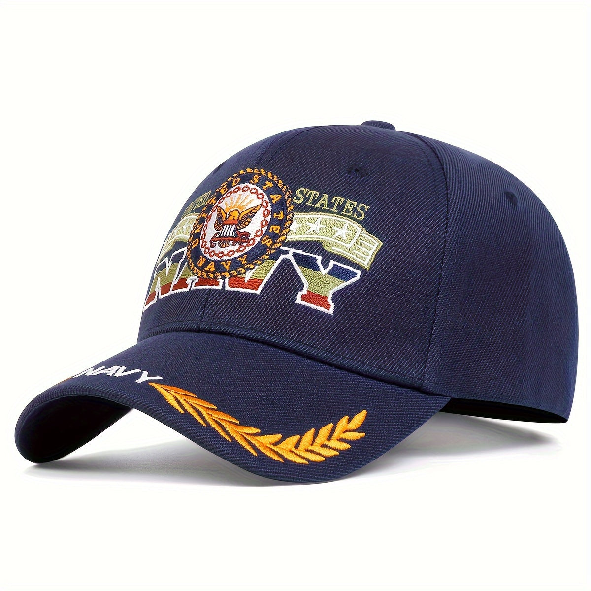 NAVY Eagle Embroidery Baseball Cap Solid Color Unisex Dad Hat Adjustable Golf Sun Hats For Women & Men WardBoyzPROShop