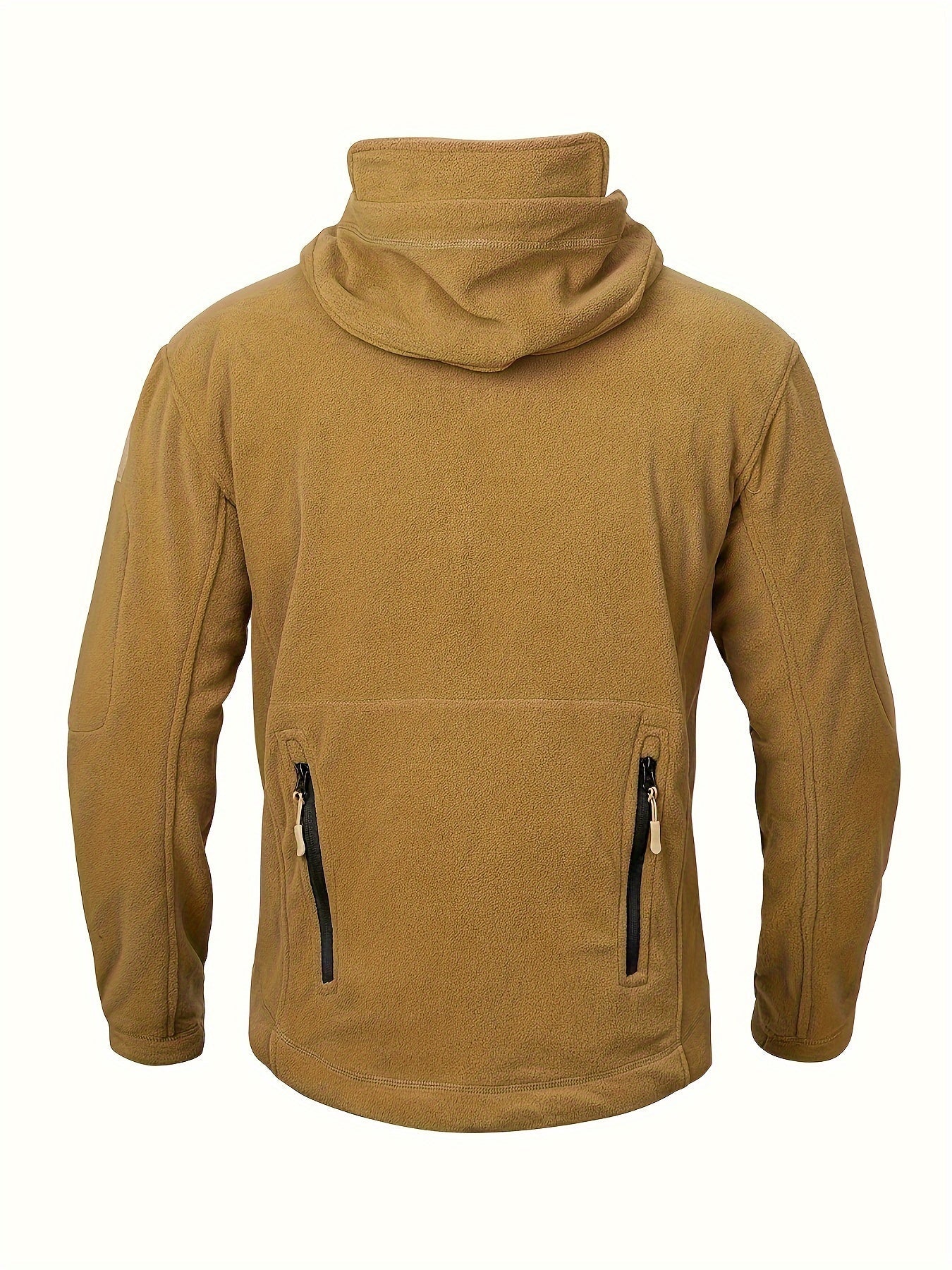 Men's Tactical Hoodie Fleece Jacket Winter Warm Full-Zip Military Army Outerwear Outdoor Sport Hooded Skiing Hunting Hiking Coat with 7 Zip Pockets WardBoyzPROShop