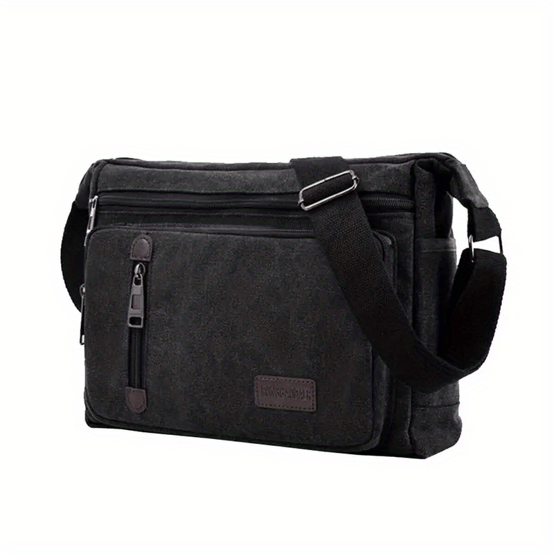 1pc Stylish Army Green Polyester Casual Travel Crossbody Bag - Adjustable Shoulder Strap, Retro Messenger Bag for Going Out, Personality Style, Durable and Water-Resistant - Perfect for Outdoor Hiking and Daily Use - WardBoyzPROShop