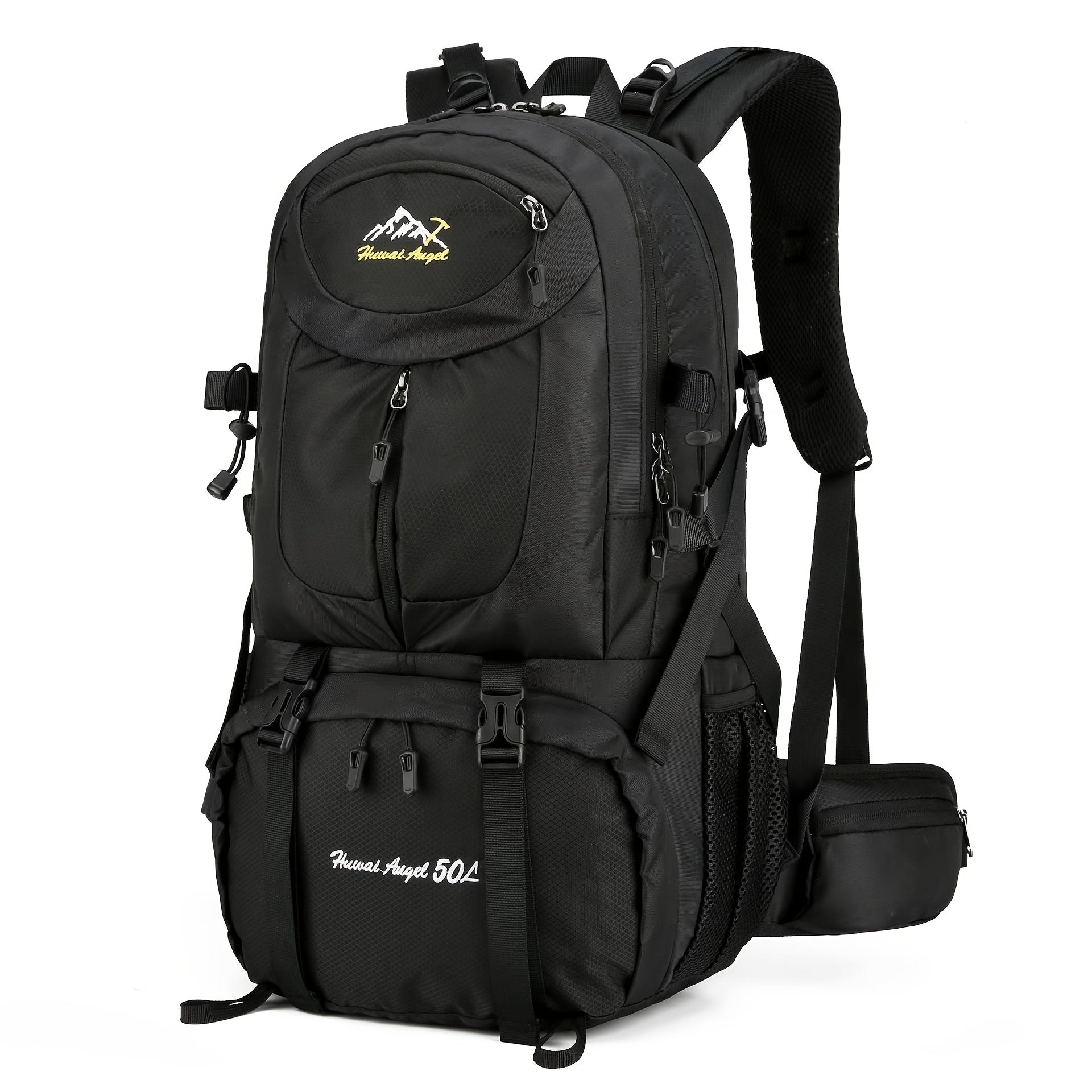 1pc 13.21gal Large Capacity Mountaineering Bag, Waterproof Hiking Backpack For Men Women, Suitable For Outdoor Travel Climbing Camping - WardBoyzPROShop