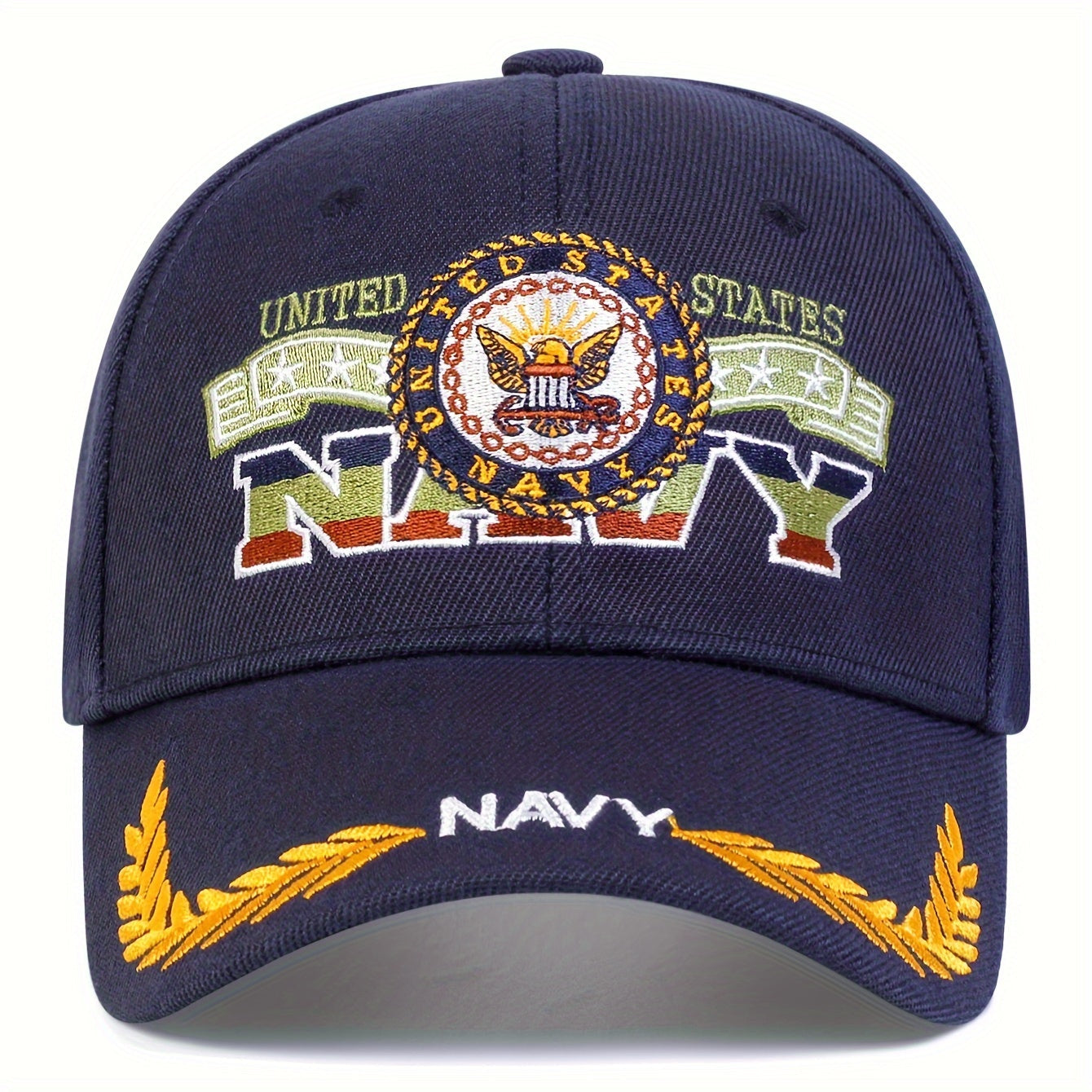 NAVY Eagle Embroidery Baseball Cap Solid Color Unisex Dad Hat Adjustable Golf Sun Hats For Women & Men WardBoyzPROShop