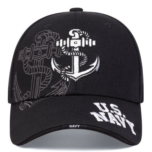 US Navy Embroidery Baseball Cap Unisex Solid Color Casual Dad Hat Lightweight Adjustable Sun Hats For Women & Men WardBoyzPROShop