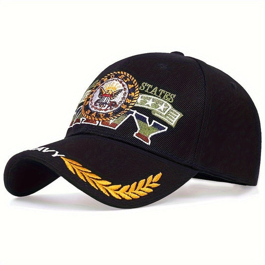 NAVY Eagle Embroidery Baseball Cap Solid Color Unisex Dad Hat Adjustable Golf Sun Hats For Women & Men WardBoyzPROShop