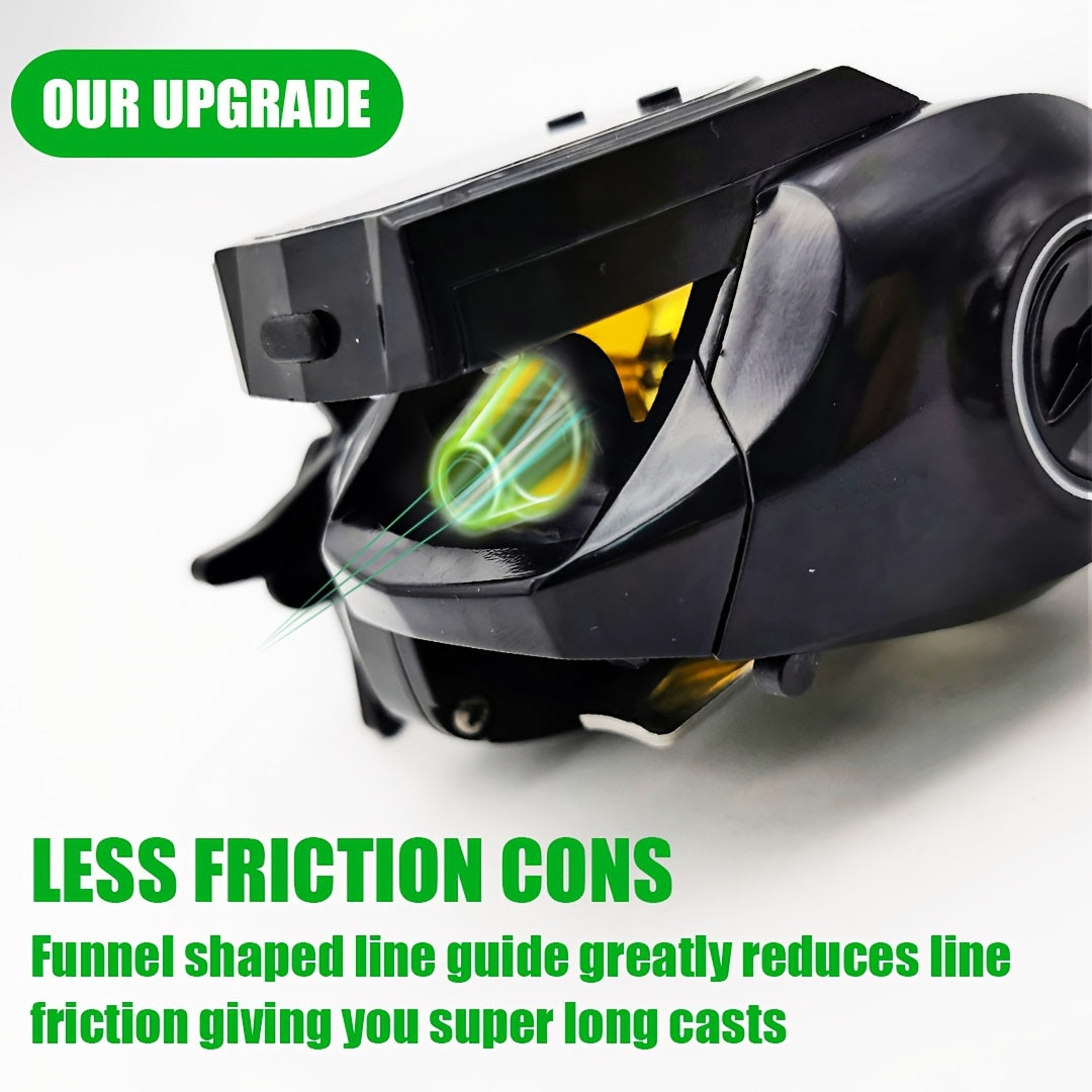 1pc 6.3:1 Gear Ratio Electronic Fishing Reel, Large Screen Counting Baitcasting Reel, Digital Display Fishing Reel With 26.46LB Brake Force, Fishing Tackle For Saltwater WardBoyzPROShop