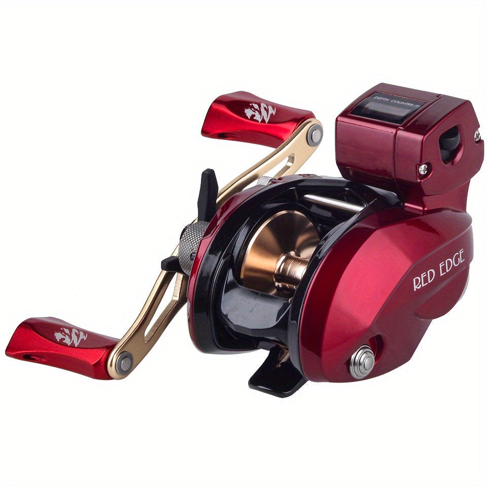 Experience Unparalleled Fishing Performance with OKUMA's Baitcast Reels - CONVECTOR/RED EDGE/BLUE EDGE Low Profile Line Counter Reel for Sea Fishing WardBoyzPROShop