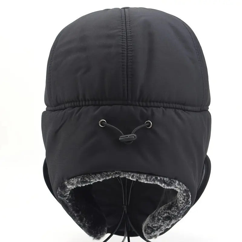 Winter Bomber Hat with Detachable Face Mask - Thick, Warm & Windproof for Skiing, Skating & Mountain Biking | Hand-Washable Polyester WardBoyzPROShop