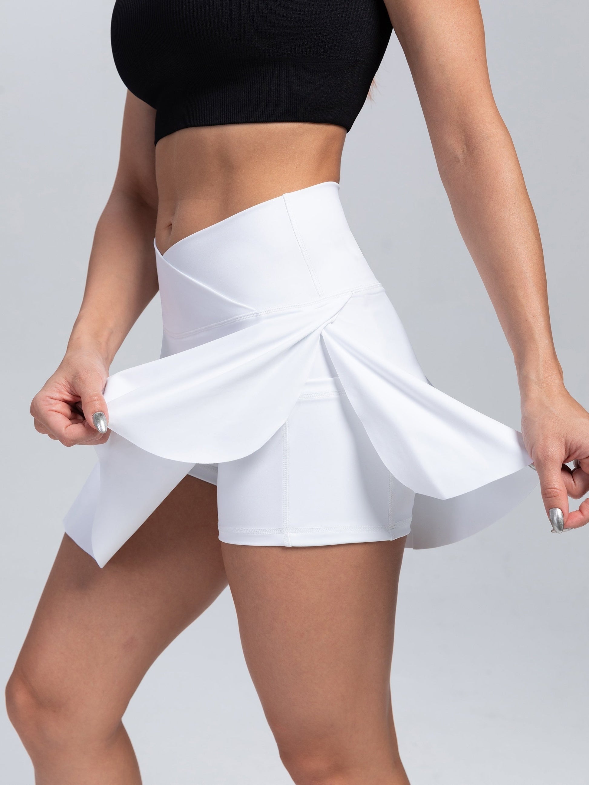 Women's 2-in-1 Tennis Skirt With Inner Pocket Shorts - High Waist Golf And Yoga Activewear WardBoyzPROShop