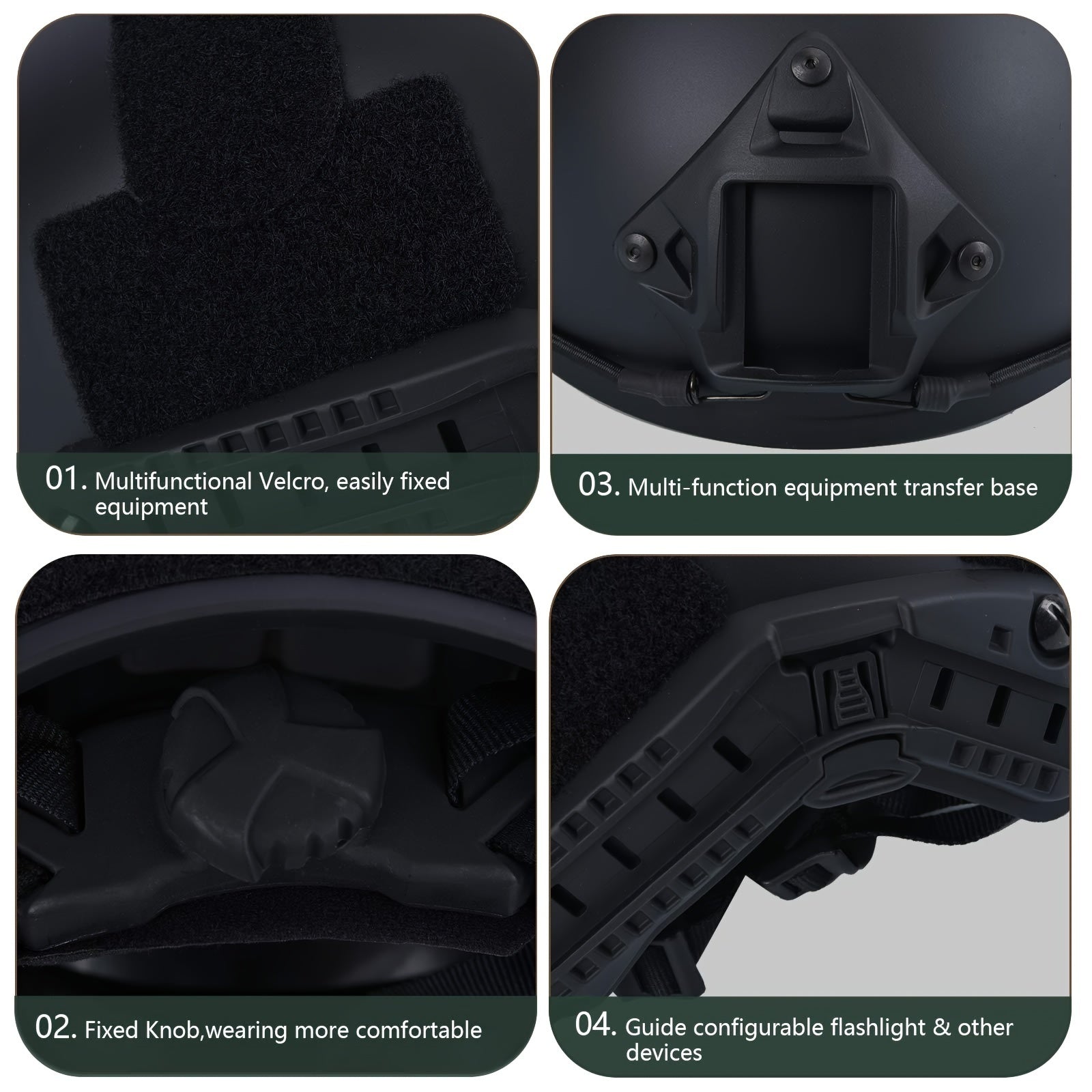 Elite Tactical Helmet - Durable ABS Construction, Explosion-Proof Design, Adjustable Knob for Secure Fit, Perfect for Airsoft, CS Paintball, Outdoor Activities and Dragon Boat Festival Celebrations - WardBoyzPROShop