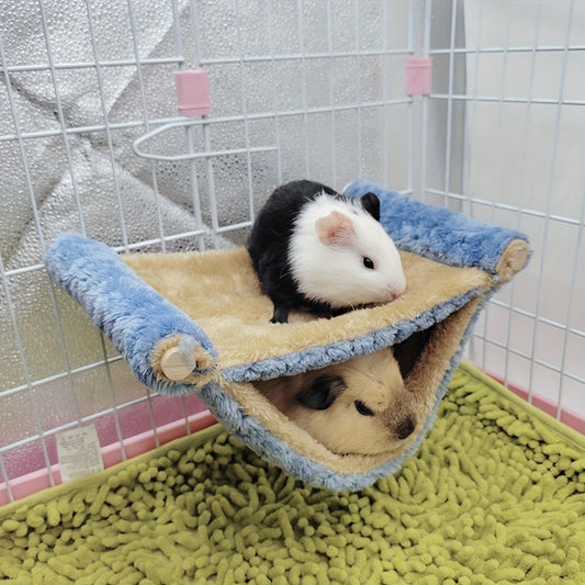 Double Layer Winter Warm Rat Hammock - Cozy Hanging Nest Bed For Guinea Pigs, Rats, And Chinchillas - Cage Accessories For Small Pets WardBoyzPROShop