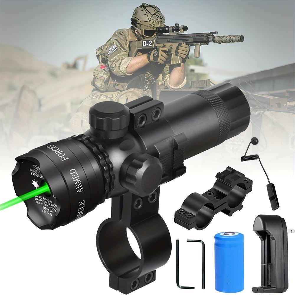Tactical Green Laser Sight with Switch Rail and Barrel Mounts for Rifles WardBoyzPROShop