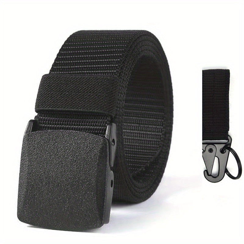 1pc Automatic Buckle Nylon Male Army Tactical Belt Mens Military Waist Canvas Belts, Ideal Choice For Gifts WardBoyzPROShop