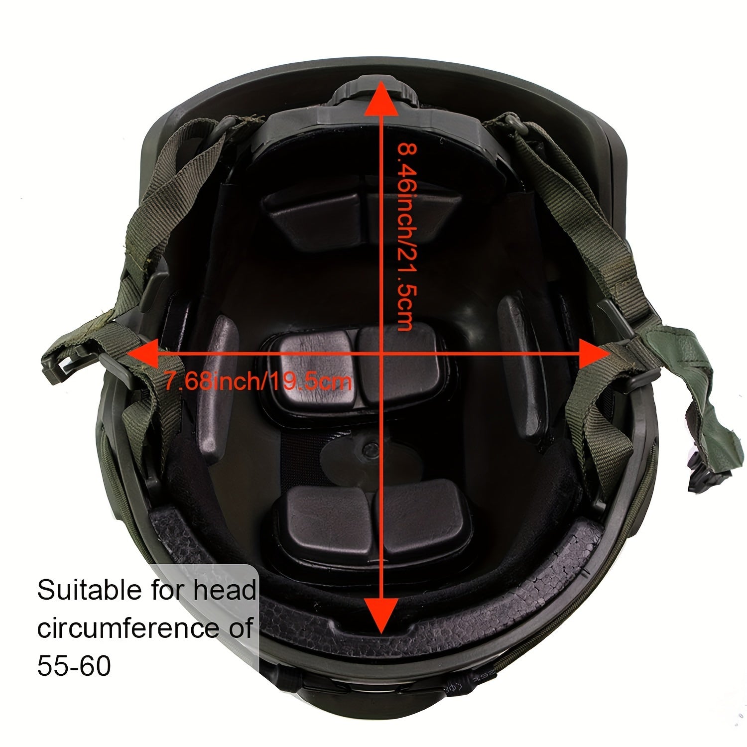 Elite Tactical Helmet - Durable ABS Construction, Explosion-Proof Design, Adjustable Knob for Secure Fit, Perfect for Airsoft, CS Paintball, Outdoor Activities and Dragon Boat Festival Celebrations - WardBoyzPROShop
