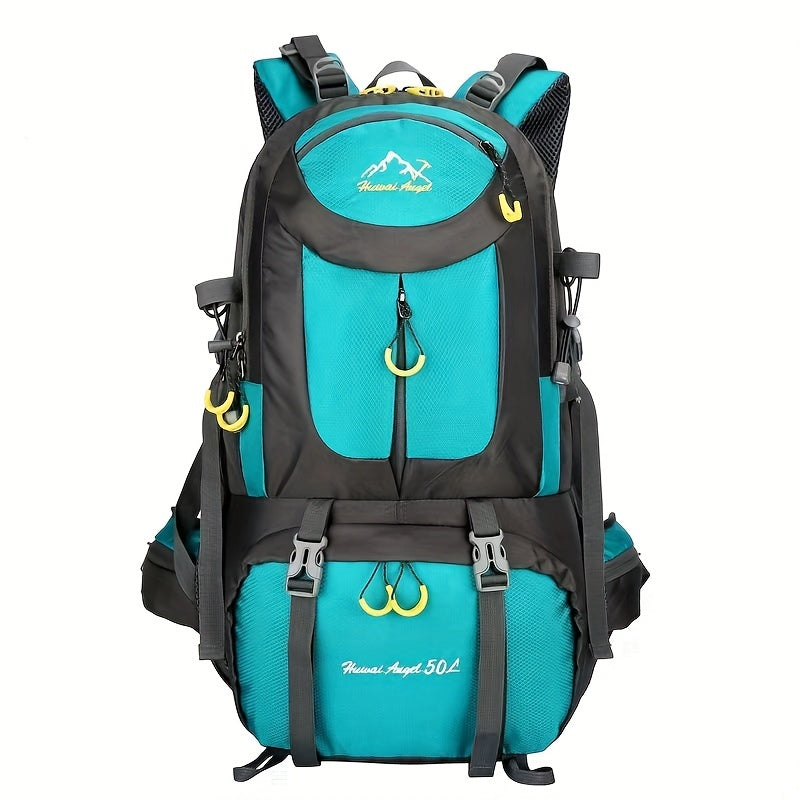 1pc 13.21gal Large Capacity Mountaineering Bag, Waterproof Hiking Backpack For Men Women, Suitable For Outdoor Travel Climbing Camping - WardBoyzPROShop