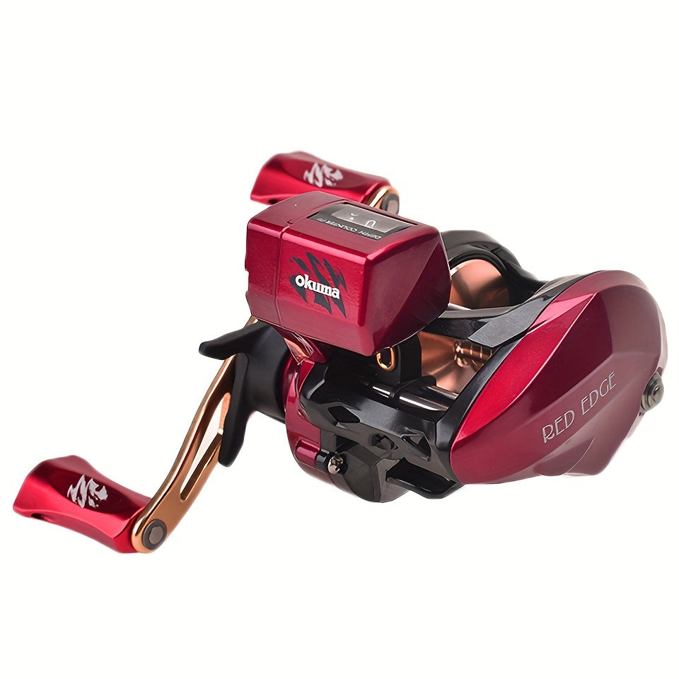 Experience Unparalleled Fishing Performance with OKUMA's Baitcast Reels - CONVECTOR/RED EDGE/BLUE EDGE Low Profile Line Counter Reel for Sea Fishing WardBoyzPROShop