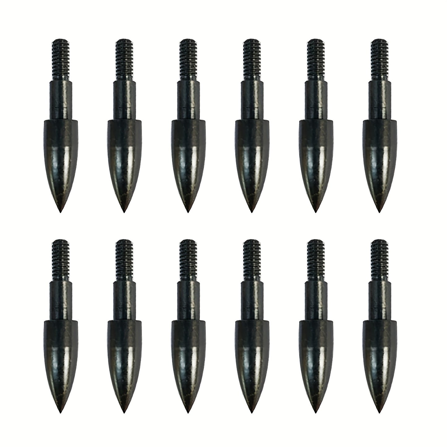 24pcs Archery Arrow Tips 100/125 Grain Field Tips 5/16 Inch Screw in Bullet Points, Archery Target Crossbow Practice Tip for Arrow Recurve Bow Compound Bow, Hunting Bow Arrow Target Practice WardBoyzPROShop