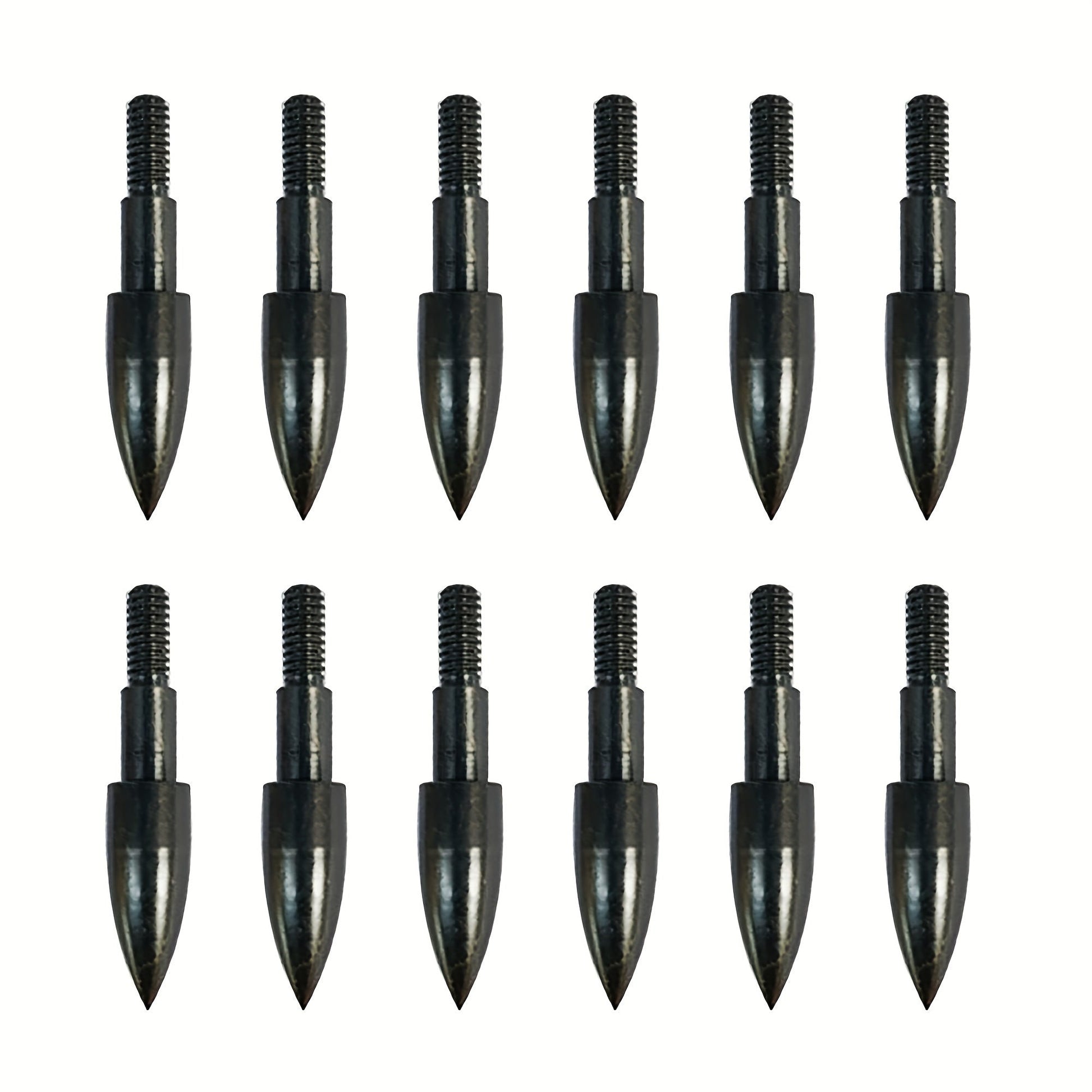 24pcs Archery Arrow Tips 100/125 Grain Field Tips 5/16 Inch Screw in Bullet Points, Archery Target Crossbow Practice Tip for Arrow Recurve Bow Compound Bow, Hunting Bow Arrow Target Practice WardBoyzPROShop