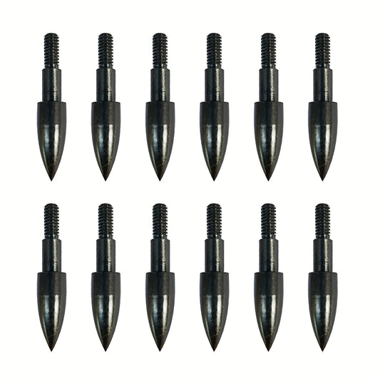 24pcs Archery Arrow Tips 100/125 Grain Field Tips 5/16 Inch Screw in Bullet Points, Archery Target Crossbow Practice Tip for Arrow Recurve Bow Compound Bow, Hunting Bow Arrow Target Practice WardBoyzPROShop