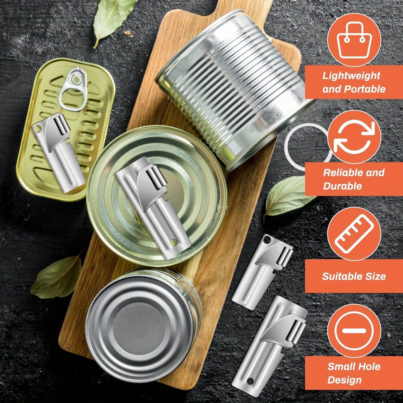 10pcs/set, Can Opener, Camping Can Opener, Stainless Steel Military Can Opener, Survival Can Opener, Army Can Opener, Backpack Can Opener, Kitchen Gadgets, Cheap Items WardBoyzPROShop