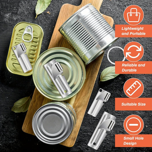 10pcs/set, Can Opener, Camping Can Opener, Stainless Steel Military Can Opener, Survival Can Opener, Army Can Opener, Backpack Can Opener, Kitchen Gadgets, Cheap Items WardBoyzPROShop