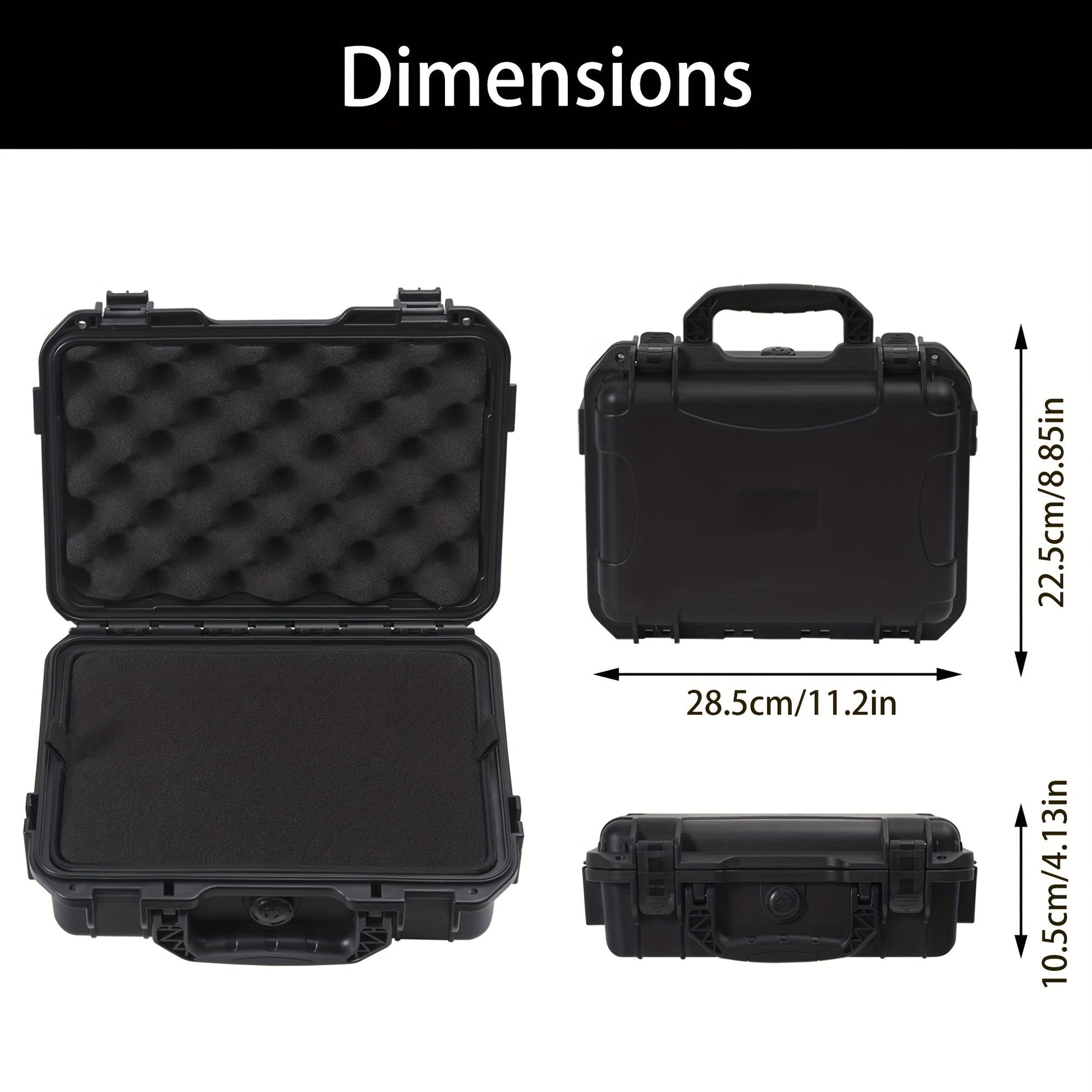 Lockable Hard Shell Gun Case - Durable Firearm & Ammo Storage Box for 9x19mm, 9mm Luger, 380ACP, 38 S&W, 32 S&W,.40 S&W (Case Only) WardBoyzPROShop
