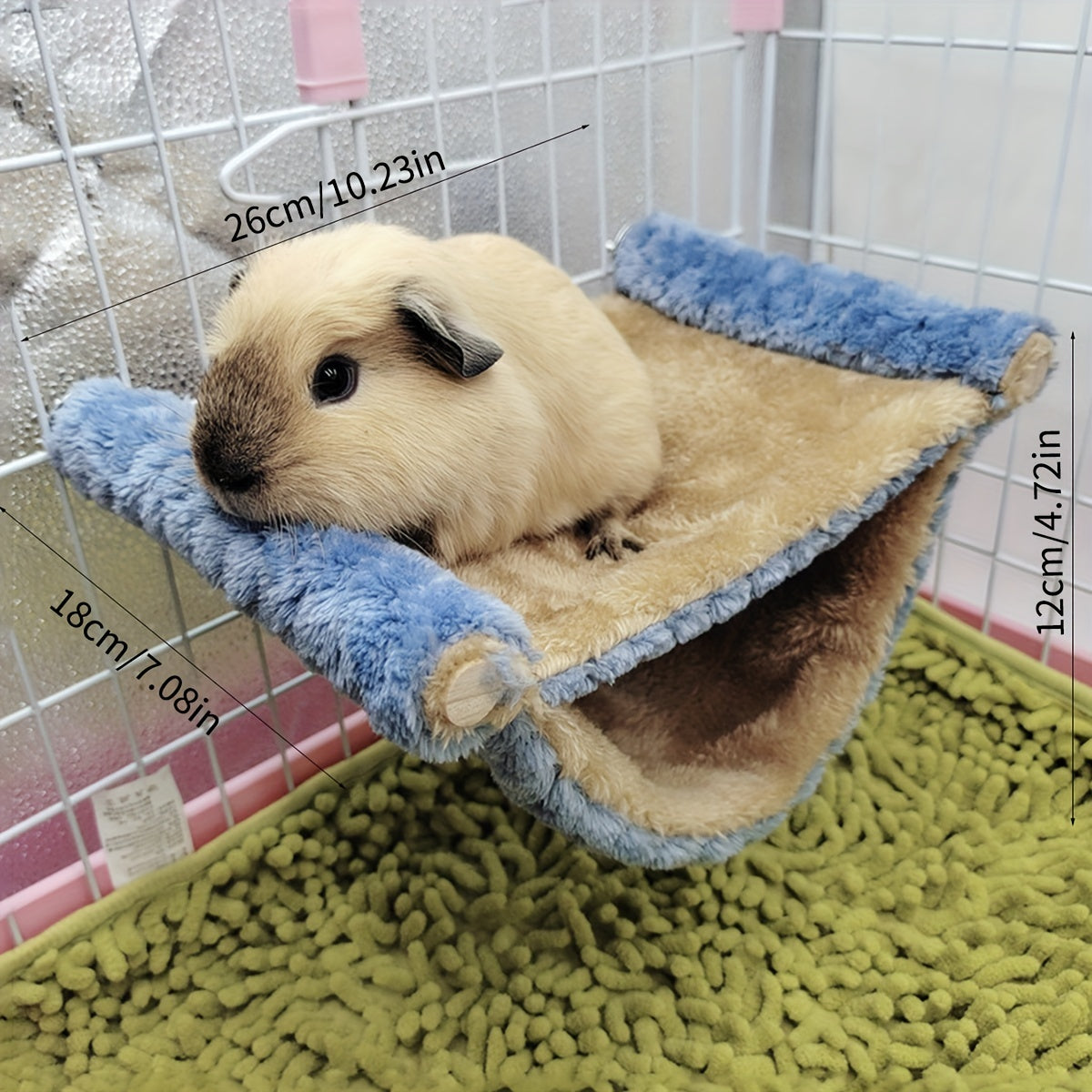 Double Layer Winter Warm Rat Hammock - Cozy Hanging Nest Bed For Guinea Pigs, Rats, And Chinchillas - Cage Accessories For Small Pets WardBoyzPROShop