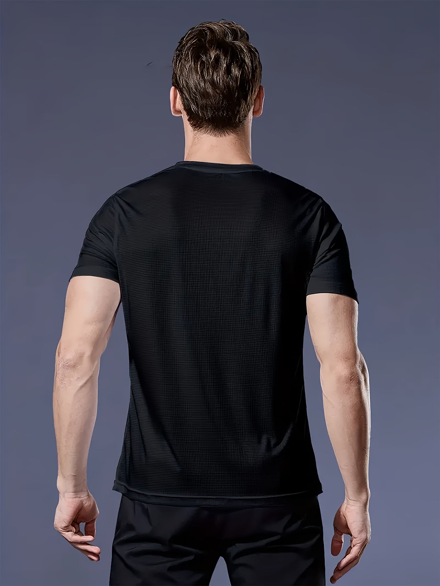7pcs Men's Quick-Dry Athletic T-Shirts - Breathable, Moisture-Wicking Crew Neck Tees for Gym, Running & Outdoor Activities - Available in Navy, Army Green, Burgundy, Khaki, Black, White, Gray WardBoyzPROShop