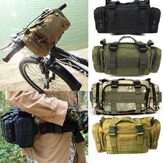 Army Green Tactical Waist Bag | Molle-Compatible, Hydrophobic, Multi-Pocket Design for Camping & Outdoor Adventures WardBoyzPROShop