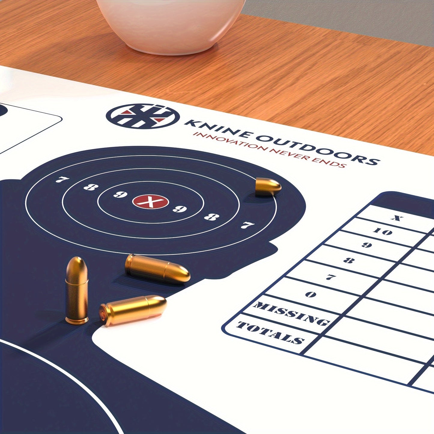 20 pack 20-Pack Bulk Shooting Targets, 23x35 Inch, Red Bullseye Silhouette, Blue Design for Hunting, Handguns, Pistols, Rifles WardBoyzPROShop