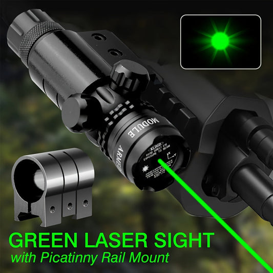 Tactical Green Laser Sight with Switch Rail and Barrel Mounts for Rifles WardBoyzPROShop